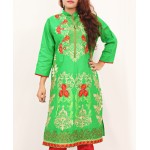 Lime Embroidered Stylish Design Ladeis suit AKG-082
